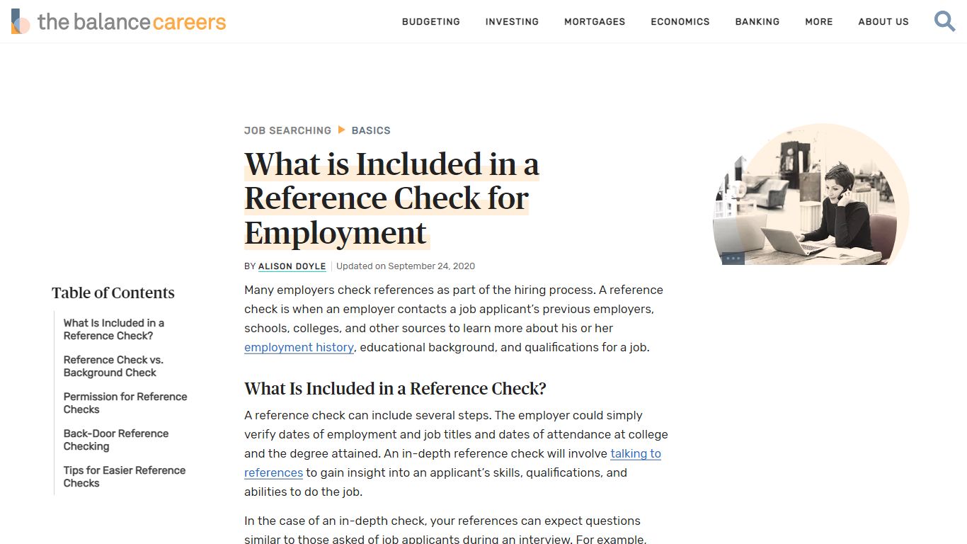What is Included in a Reference Check for Employment - The Balance Careers