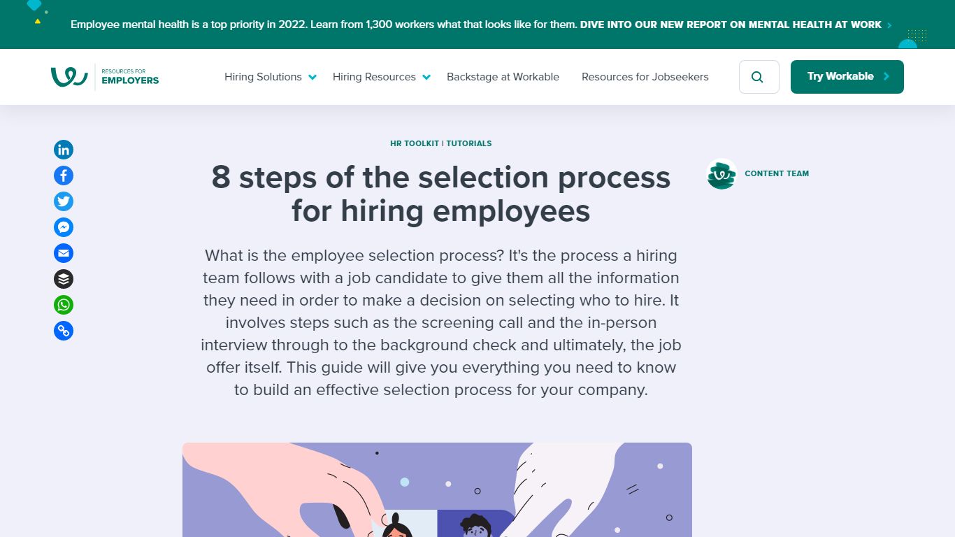 8 steps of the selection process for hiring employees